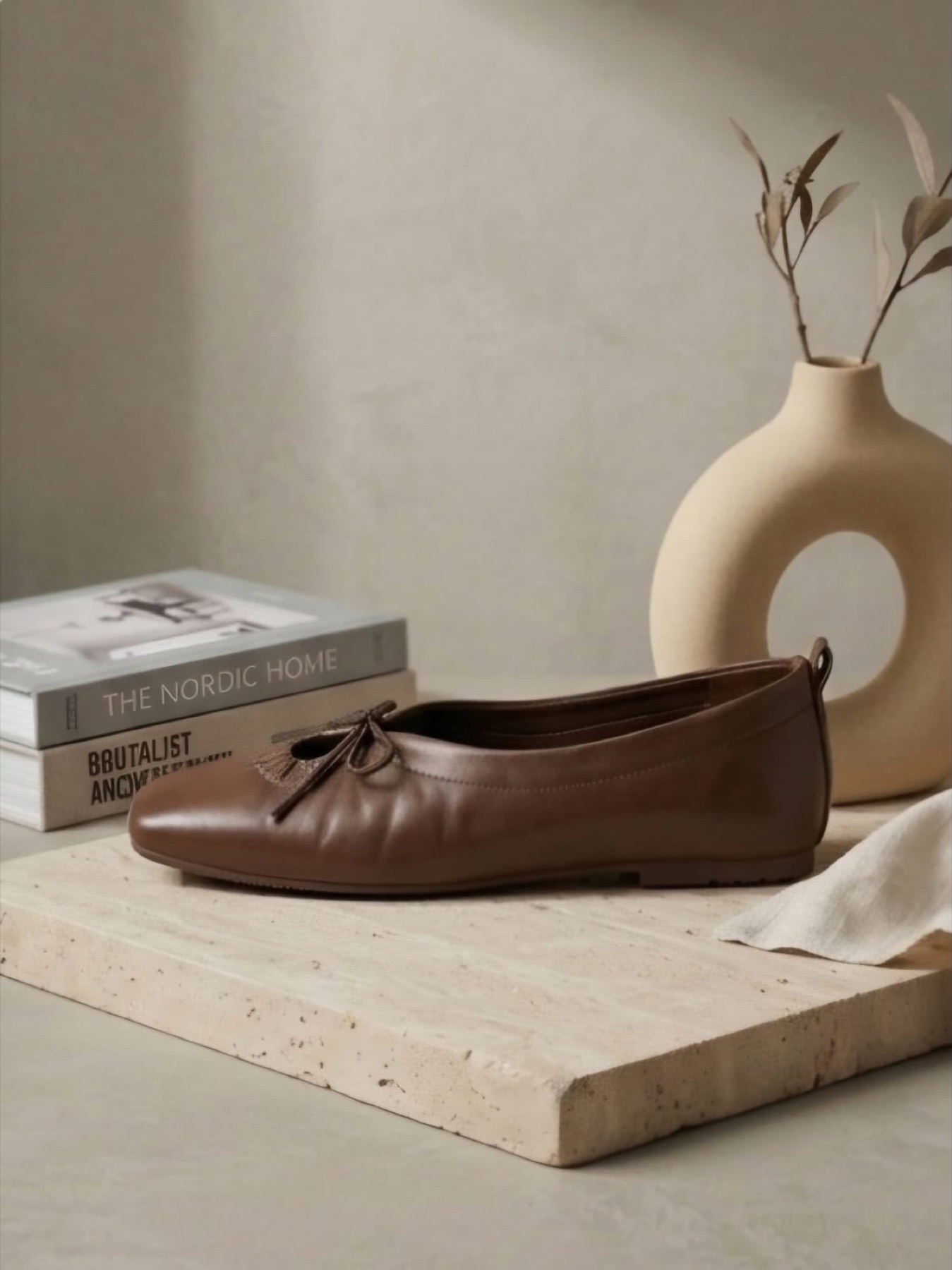 DAN! Muse Flat in Rich Brown — view 2