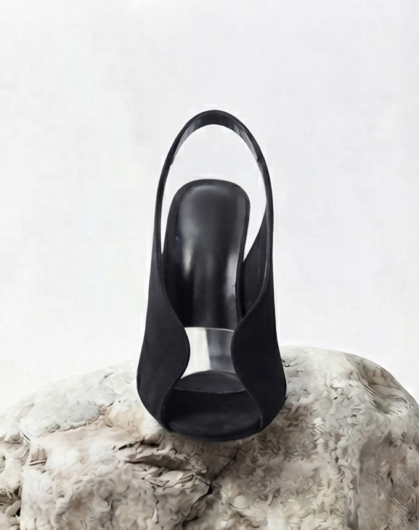 DAN! Suede Slingback Heel in Black