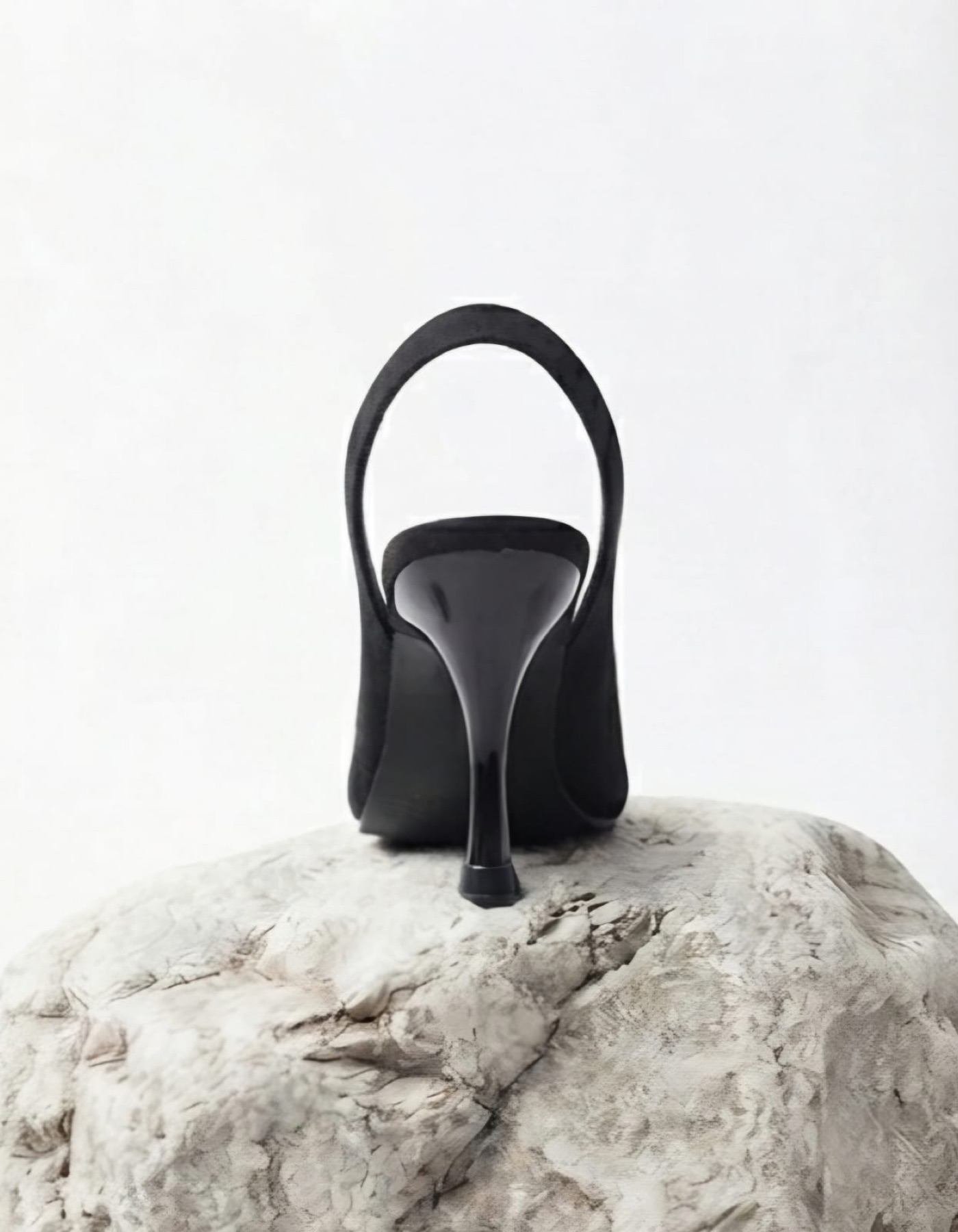 DAN! Suede Slingback Heel in Black — view 3