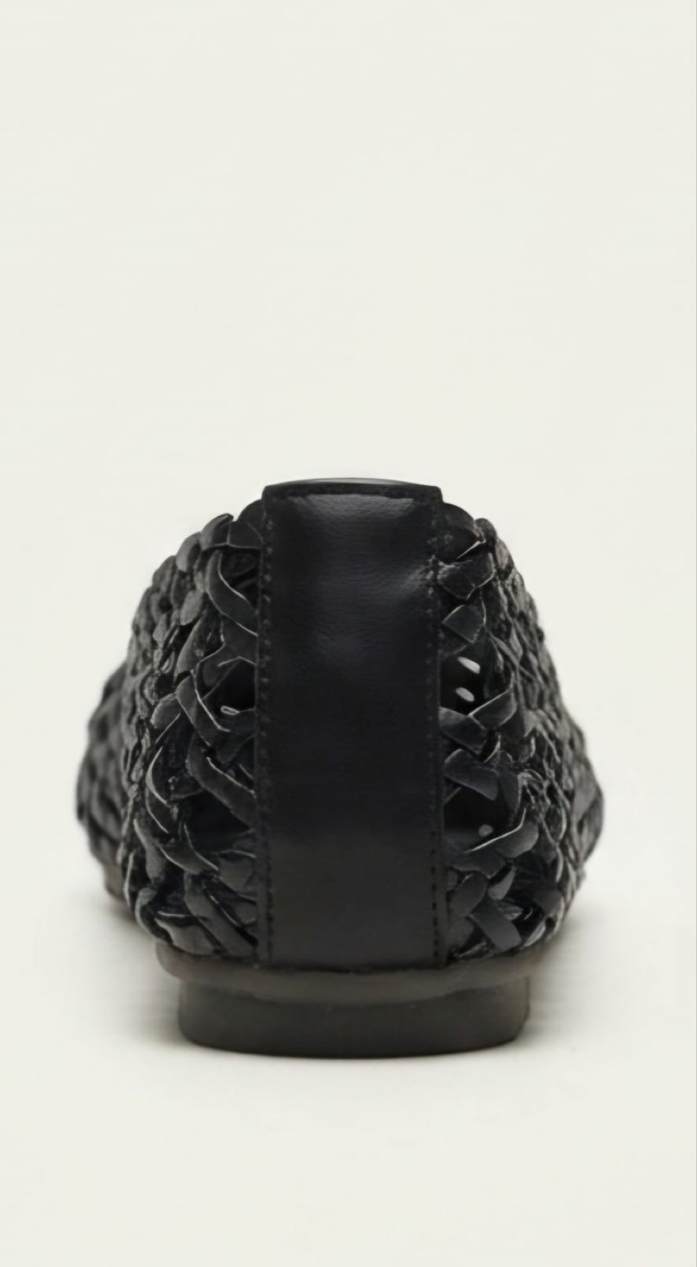 The DAN! Woven Ballet Flat in Black — view 3