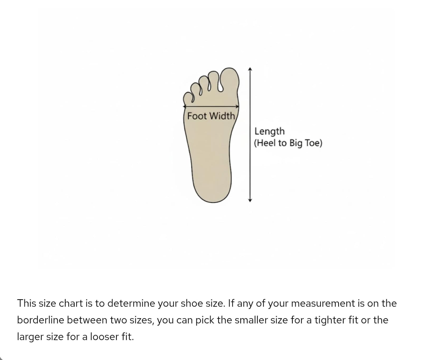 How to measure foot width and length